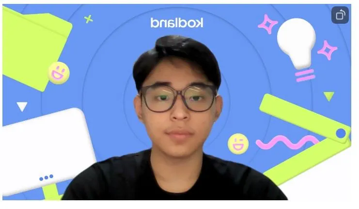 Anindya preparing to teach an online lesson at Kodland